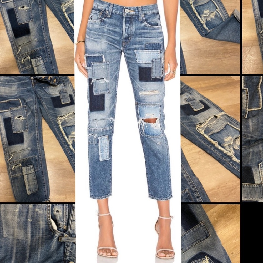 MOUSSY Patchwork Denim Jeans